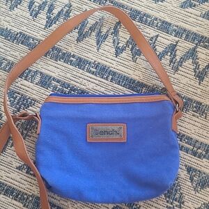 Bench blue and brown crossbody bag